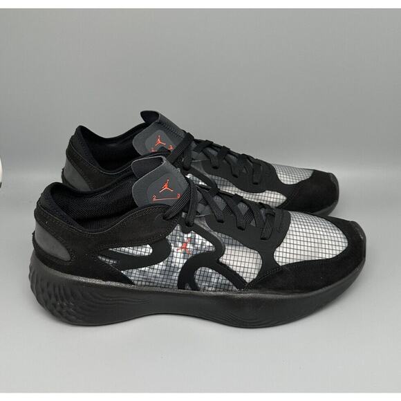 Jordan Delta‎ 3 Low Black Chile Red Grey Shoes DN2647-060 Men's 10 - Picture 1 of 10